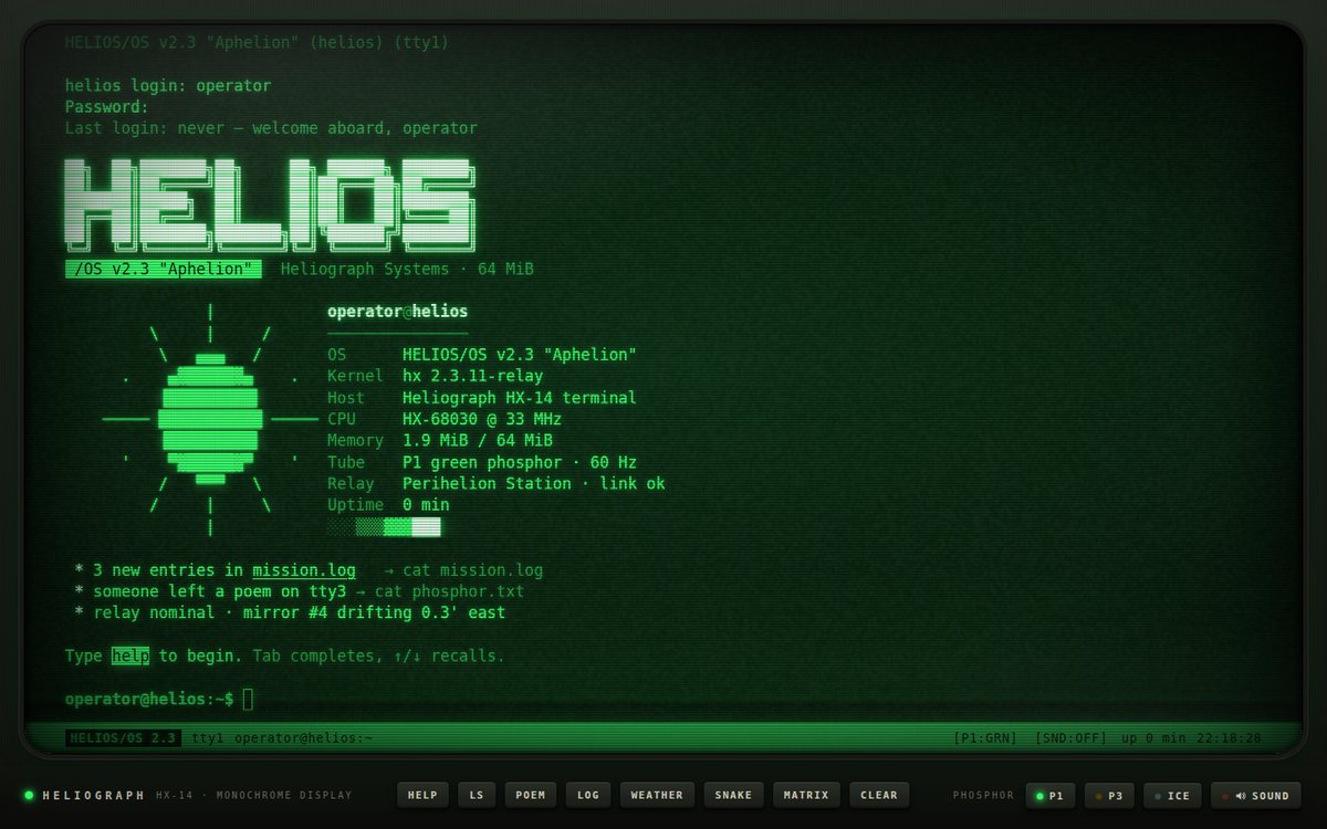 Preview of HELIOS/OS