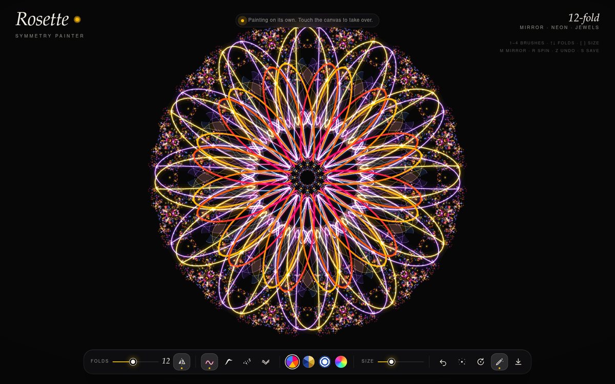 Preview of Rosette — Symmetry Painter