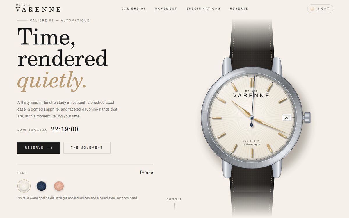 Preview of Maison Varenne — Calibre 01