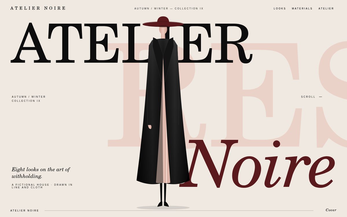 Preview of Atelier Noire — Autumn/Winter