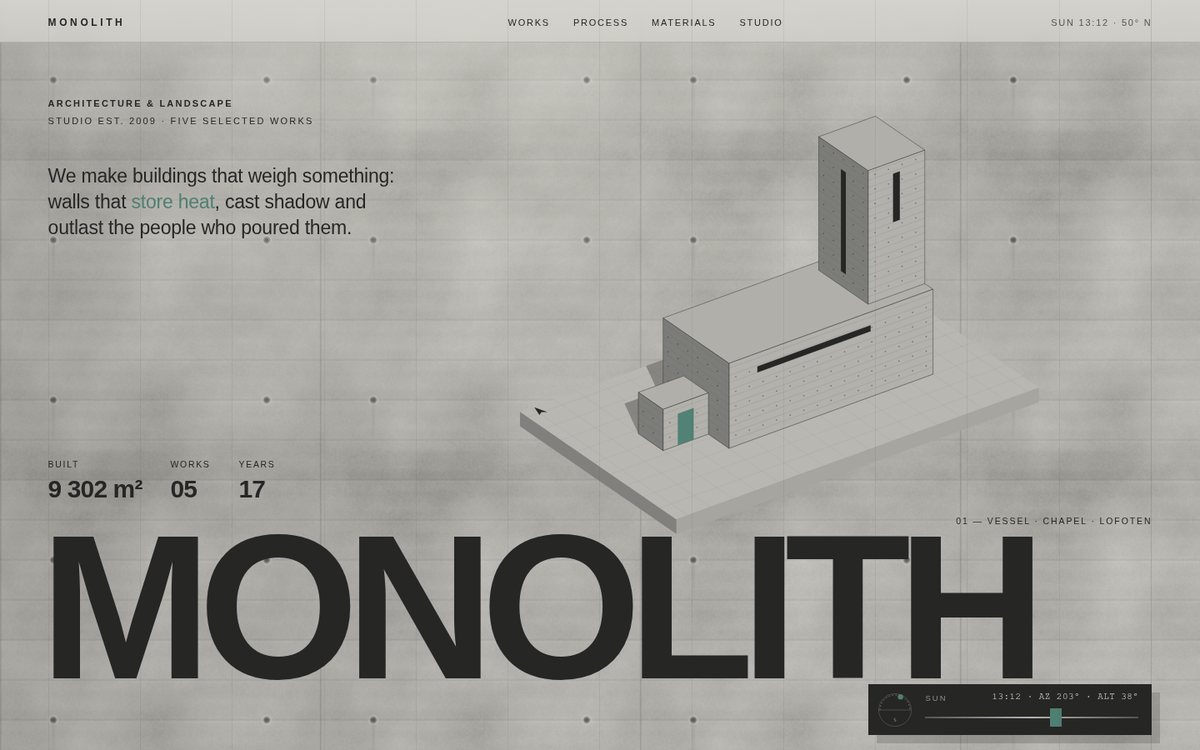 Preview of MONOLITH — Architecture & Landscape